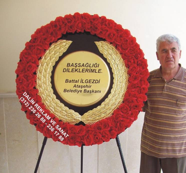 cenaze çelengi 110 cm lik celenk