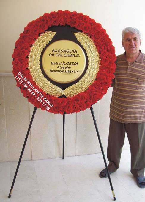 cenaze çelengi 110 cm lik celenk