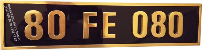 MAKAM OTO PLAKA T�CARET BORSASI 3