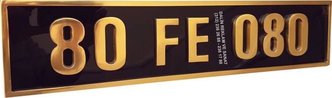 MAKAM OTO PLAKA T�CARET BORSASI 4