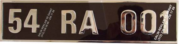 MAKAM OTO PLAKA BELED�YE AB�KANI MAKAM ARABASI