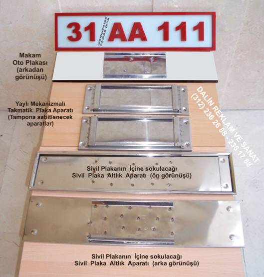 TAKMAT�K APARAT VE PLEKS�GLAS MAKAM OTO PLAKA KAYMAKAMLIK