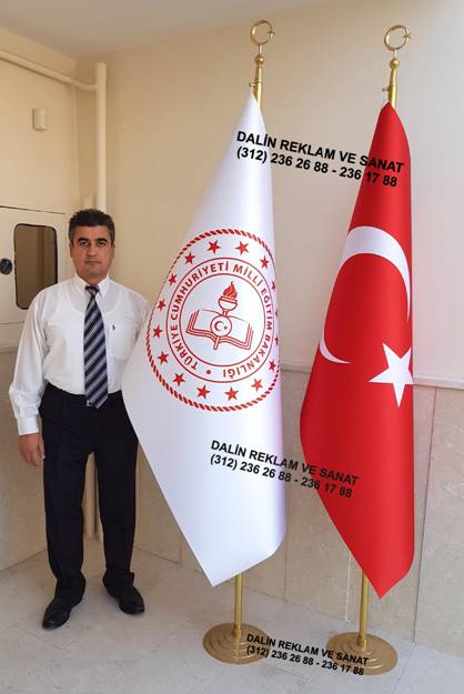 M�LL� E��T�M BAKANLI�I YEN� LOGOLU TELALI MAKAM FLAMA VE TELALI MAKAM BAYRAK