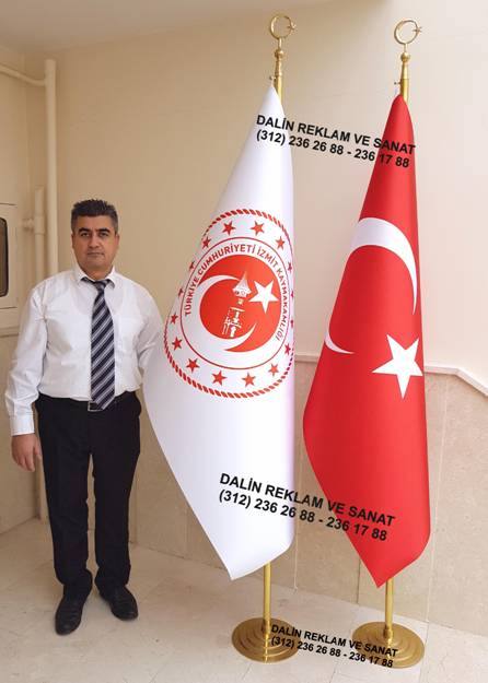 KAYMAKAMLIĞI YENİ LOGOLU TELALI MAKAM FLAMA VE TELALI MAKAM BAYRAK