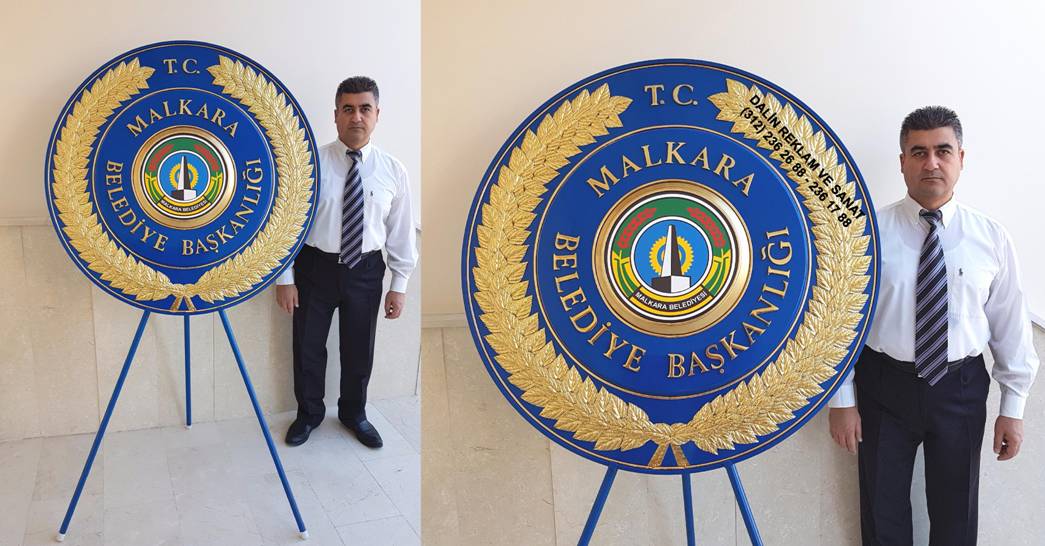 MALKARA BELED�YES� KABARTMA PR�N� MAV� METAL �ELENK