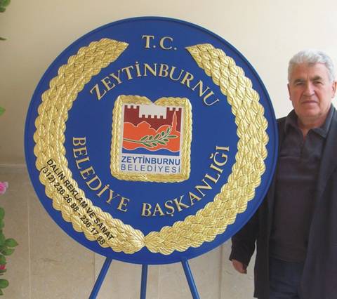 belediye celenk standart amblem kare cevresi yaprak