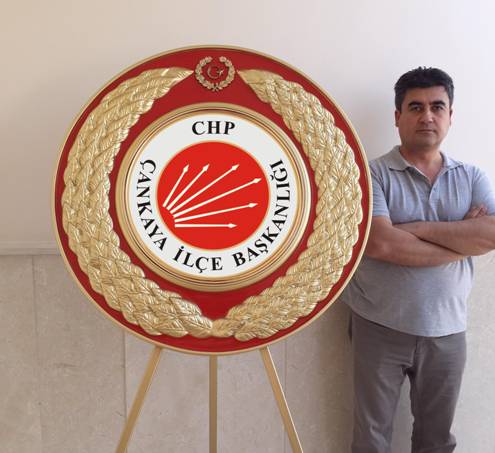 CHP �ANKAYA �L�E BA�KANLI�I POLYESTER T�REN �ELENG� METAL �ELENK