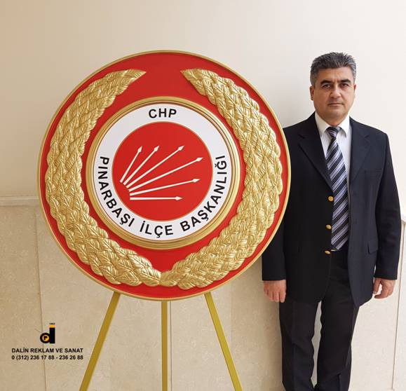 CHP �L�E BA�KANLI�I RESM� T�REN �ELENG� F�BERGLAS G�VDEL� 3