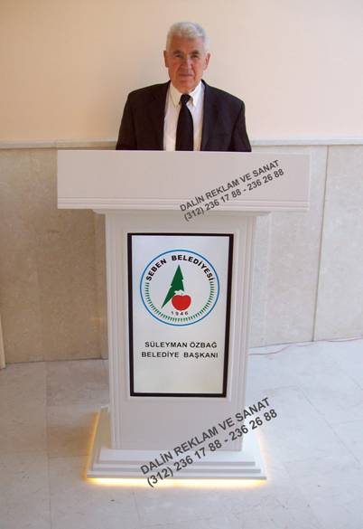 DİJİTAL EKRANLI BELEDİYE KONUŞMA KÜRSÜSÜ
