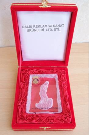 Kristal Plaket kocatepe s�et kutulu