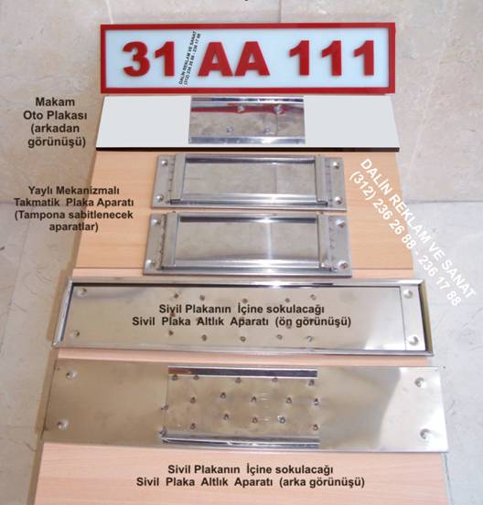 TAKMAT�K APARAT VE PLEKS�GLAS MAKAM OTO PLAKA KAYMAKAMLIK