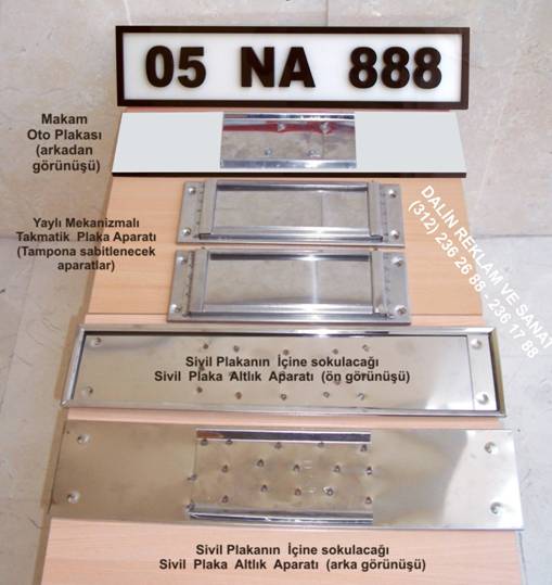 TAKMAT�K APARAT VE PLEKS�GLAS MAKAM OTO PLAKA